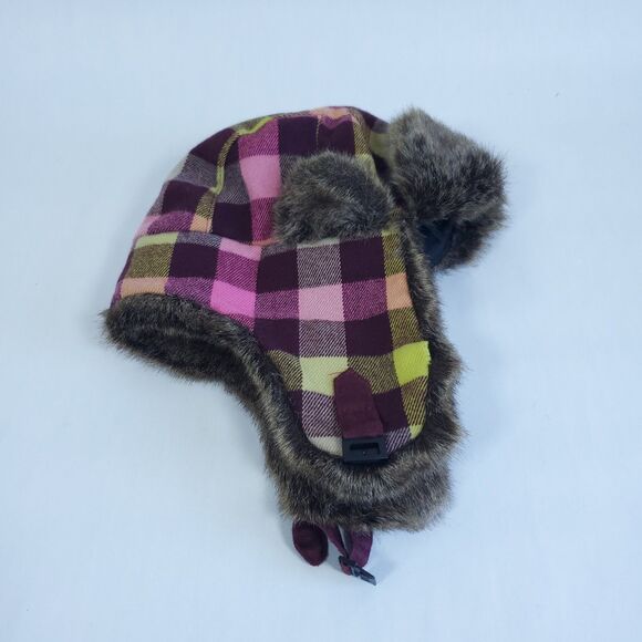 D&Y David & Young Trapper Hat Womens Faux Fur Accents Ear Flaps - Picture 5 of 11